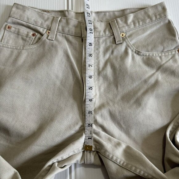Vintage Levi’s Jeans 512 11 JR L Slim Fit Straight Leg Made In Usa Women’s Beige - Picture 7 of 16